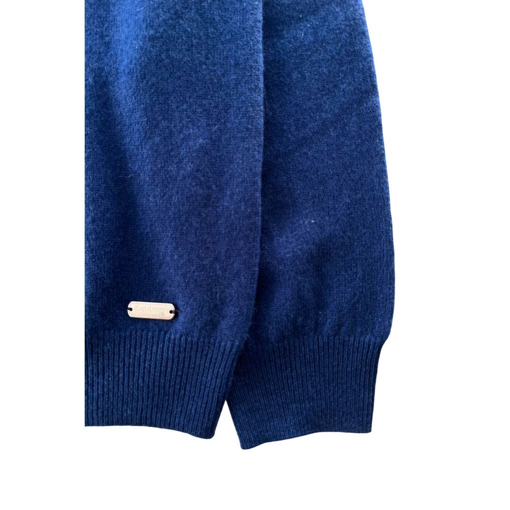 Blue Cashmere Men Sweater