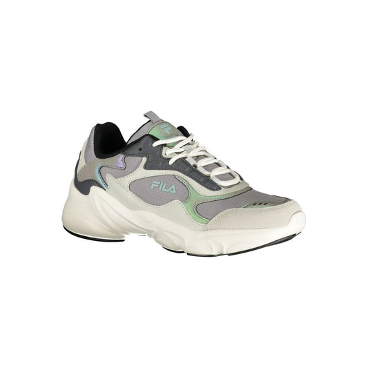 Gray Polyester Women Sneaker