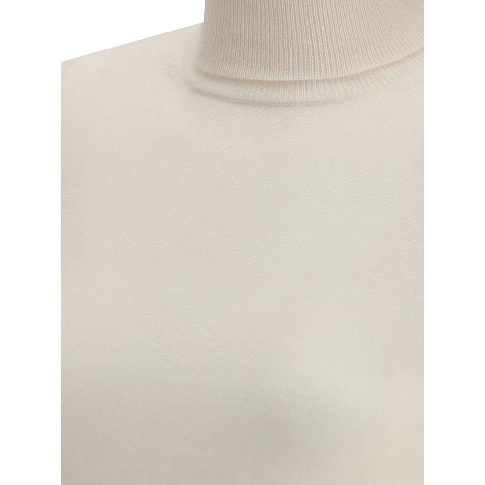 White Wool Turtleneck