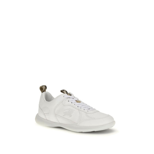 White Calf Leather Bos Taurus Athletic Sneakers