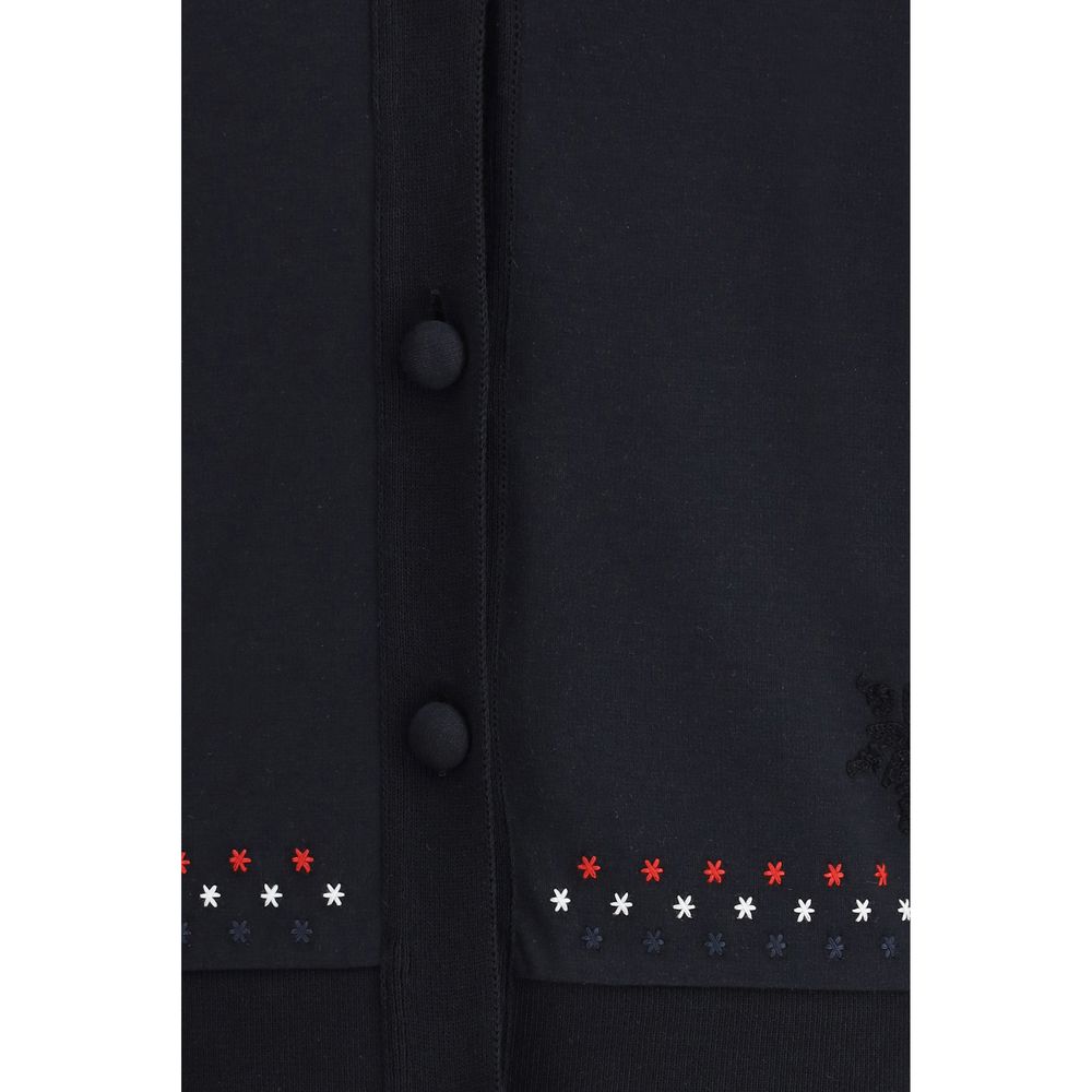 Black Cotton Cardigan