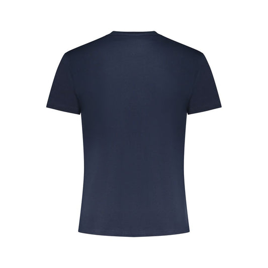 Blue Cotton Men T-Shirt