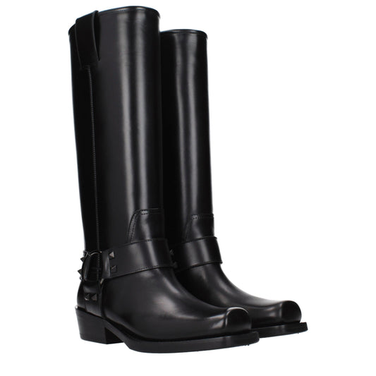 Black Leather Boots