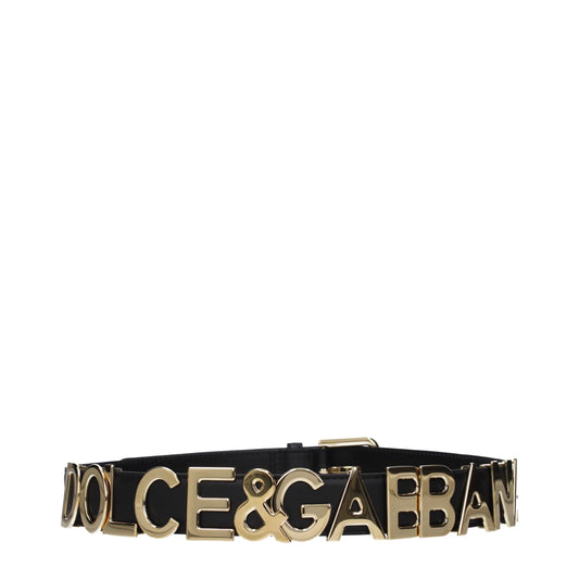Black Leather Regular Belt