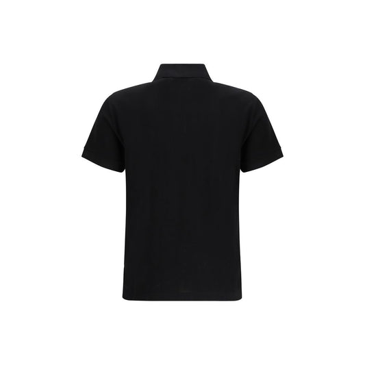 Black Cotton Polo Shirt