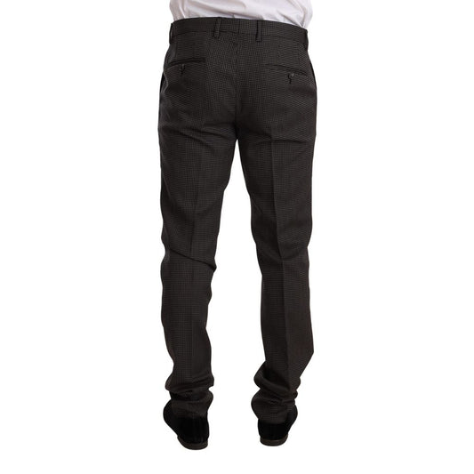 Black Virgin Wool Two-Piece Suit