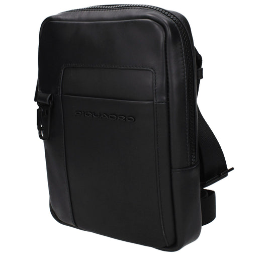 Black Leather Crossbody Bag