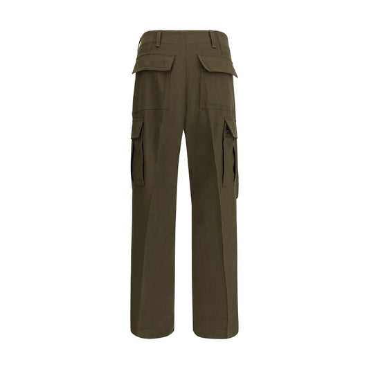 Bicolor Cashmere Cargo Pants