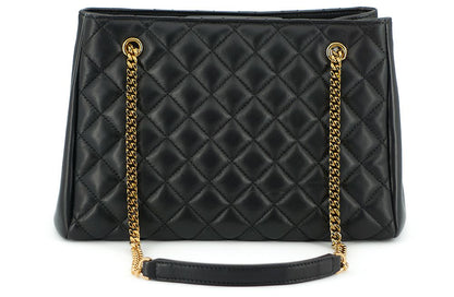 Elegant Quilted Nappa Leather Tote Bag