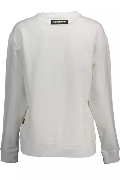 Elegant Long-Sleeved Sweatshirt with Logo Appliqué