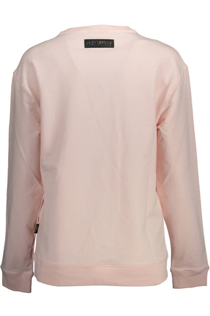 Chic Pink Contrast Detail Sweatshirt