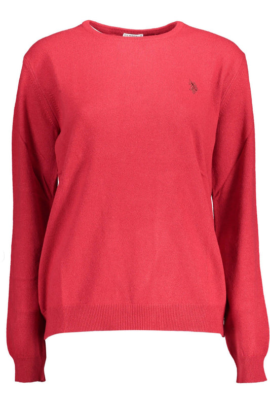 Elegant Pink Wool-Cashmere Blend Sweater