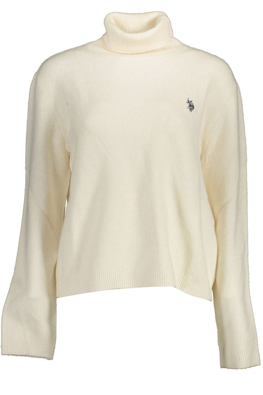 Elegant Turtleneck Sweater with Embroidered Logo