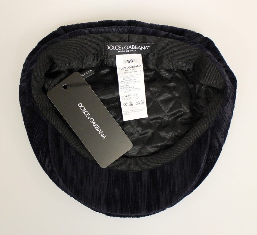 Blue Cotton Logo Hat Cabbie