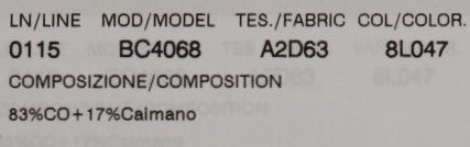 Blue Cayman Leather Cotton Belt