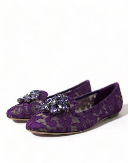 Elegant Floral Lace Vally Flat Shoes