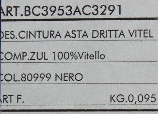 Black Leather Gray Buckle Belt