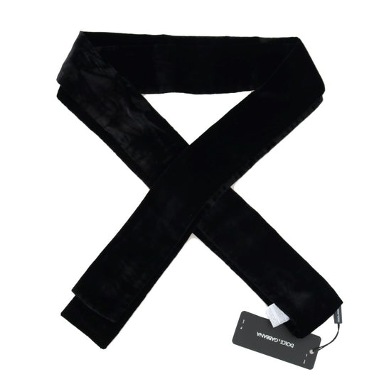 Black Velvet Wide Runway Catwalk Waist Belt