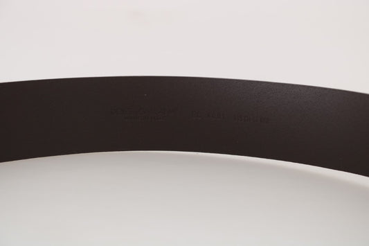 Brown Leather Gold Buckle Horseshoe Belt