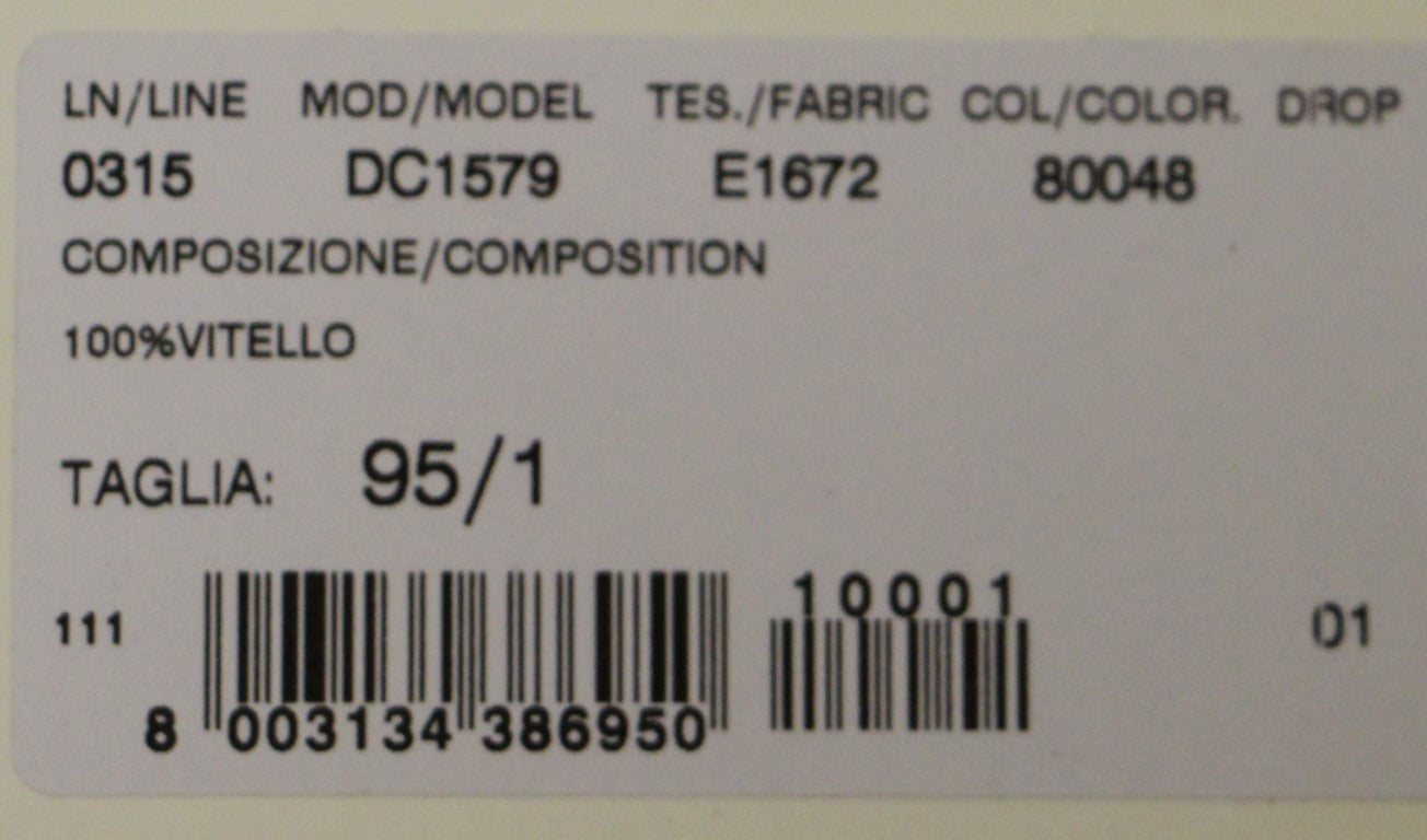 Brown Leather Logo Belt