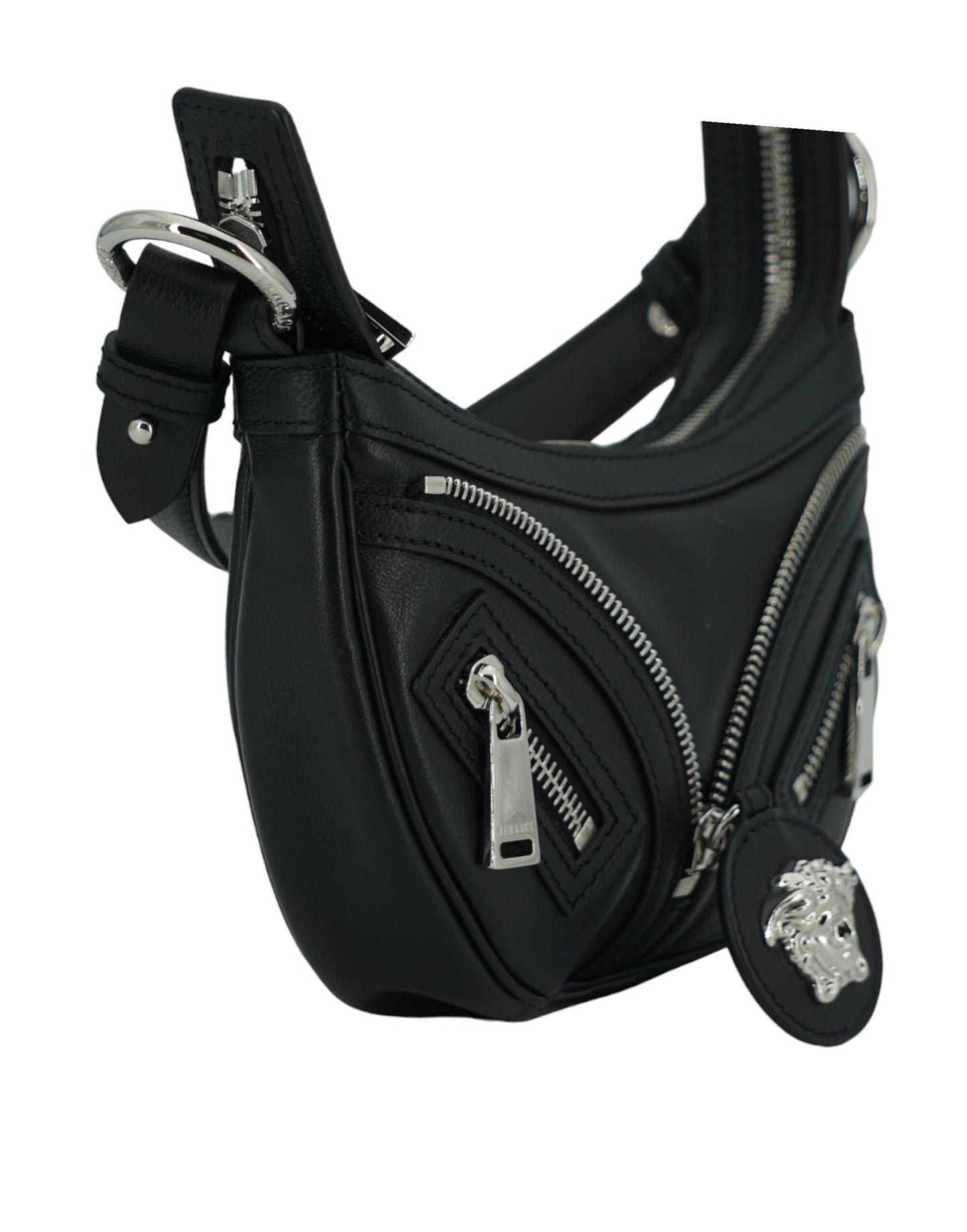 Elegant Black Mini Hobo Shoulder Bag