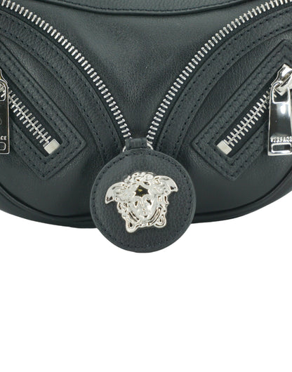 Elegant Black Mini Hobo Shoulder Bag