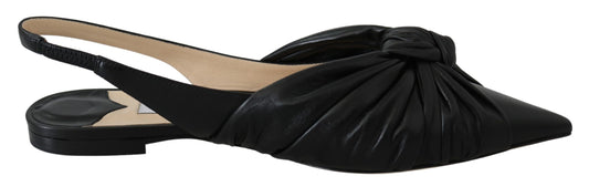 Elegant Pointed Toe Leather Flats