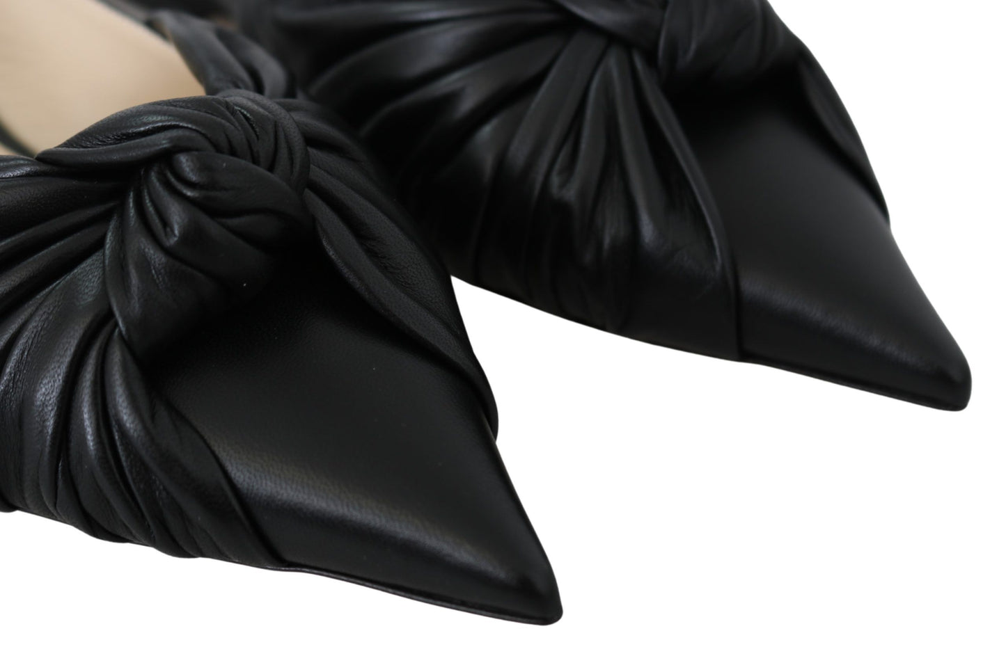 Elegant Pointed Toe Leather Flats