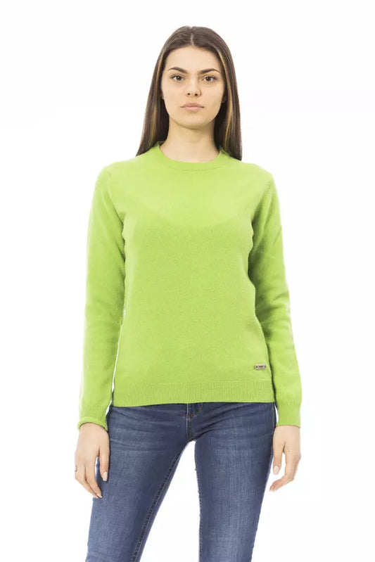 Elegant Wool-Cashmere Crewneck Sweater