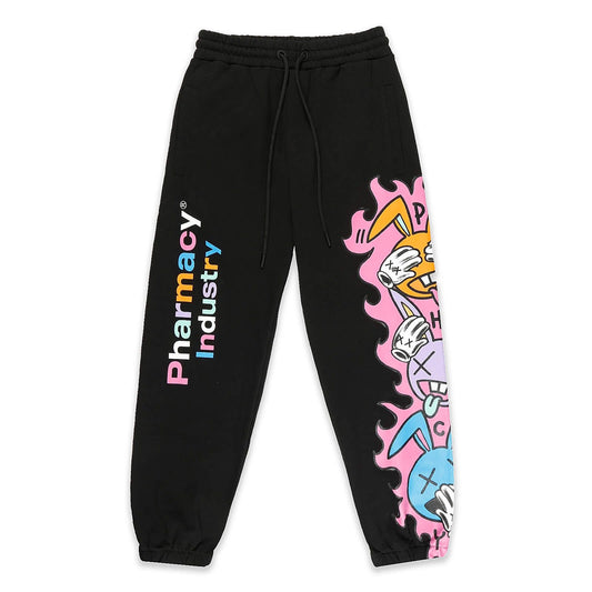 Graphic Stretch Cotton Trousers