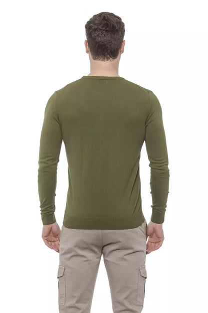 Emerald Crewneck Cotton Sweater for Men