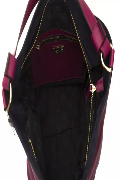 Elegant Burgundy Leather Shoulder Bag