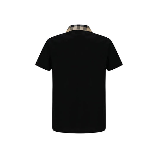 Black Cotton Polo Shirt