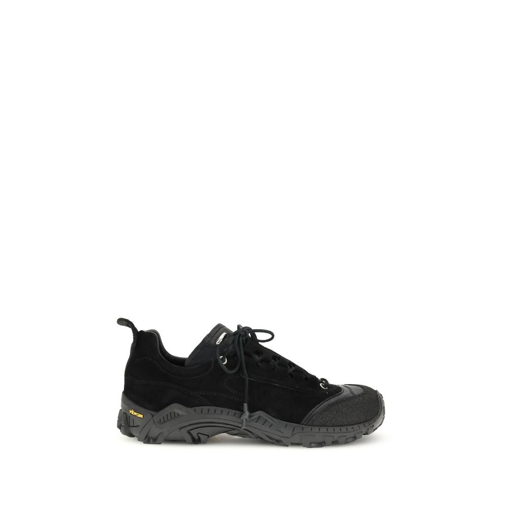 Black Calf Leather Bos Taurus Athletic Sneakers