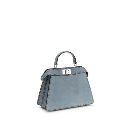 Light Blue Calf Leather Bos Taurus Handbag