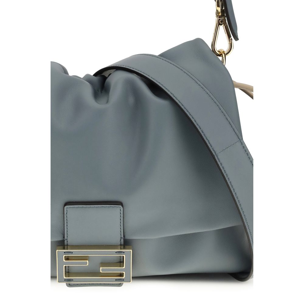 Light Blue Calf Leather Bos Taurus Shoulder Bag