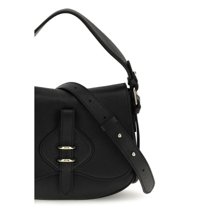 Black Calf Leather Bos Taurus Shoulder Bag