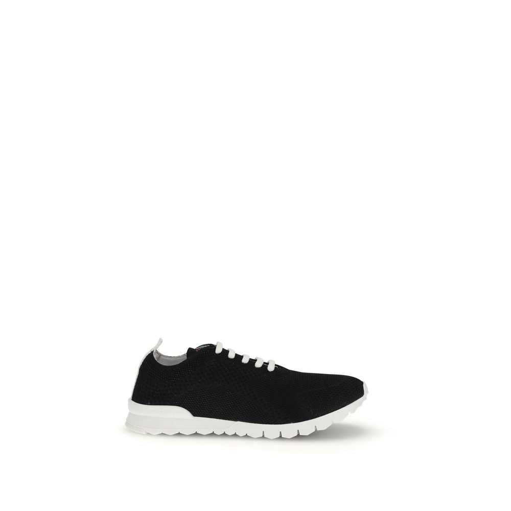 Black Rubber Athletic Sneakers