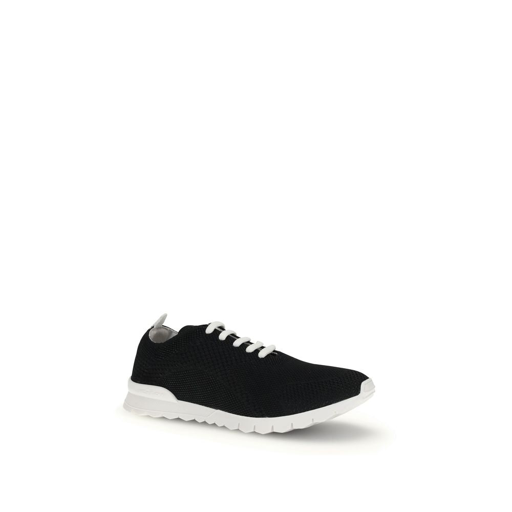 Black Rubber Athletic Sneakers