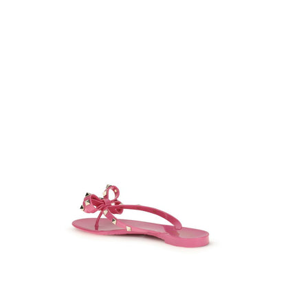 Multicolor Pvc Flat Sandals
