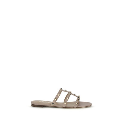 Beige Calf Leather Bos Taurus Sandals