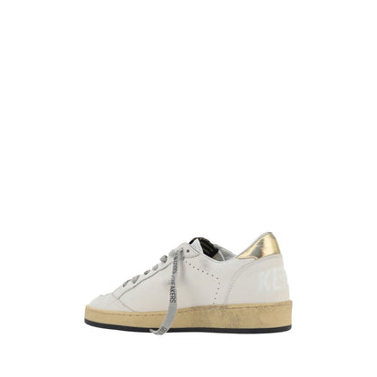 White Calf Leather Bos Taurus Sneakers