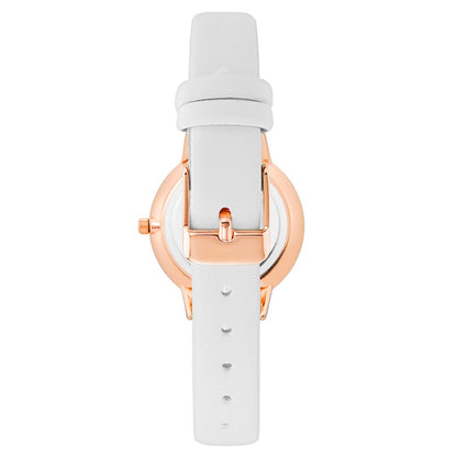 White Plastic Dress Watch