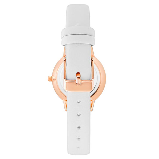 White Plastic Dress Watch