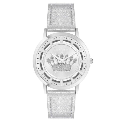 Silver Plastic Dress Watch