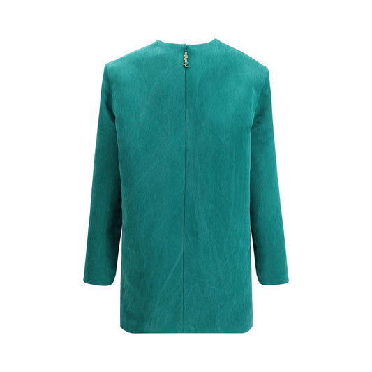 Bicolor Silk Casual Dress