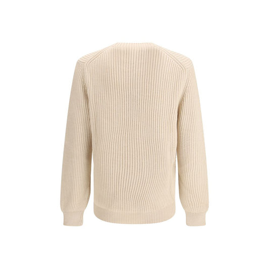 Beige Fleece Wool Sweatshirt