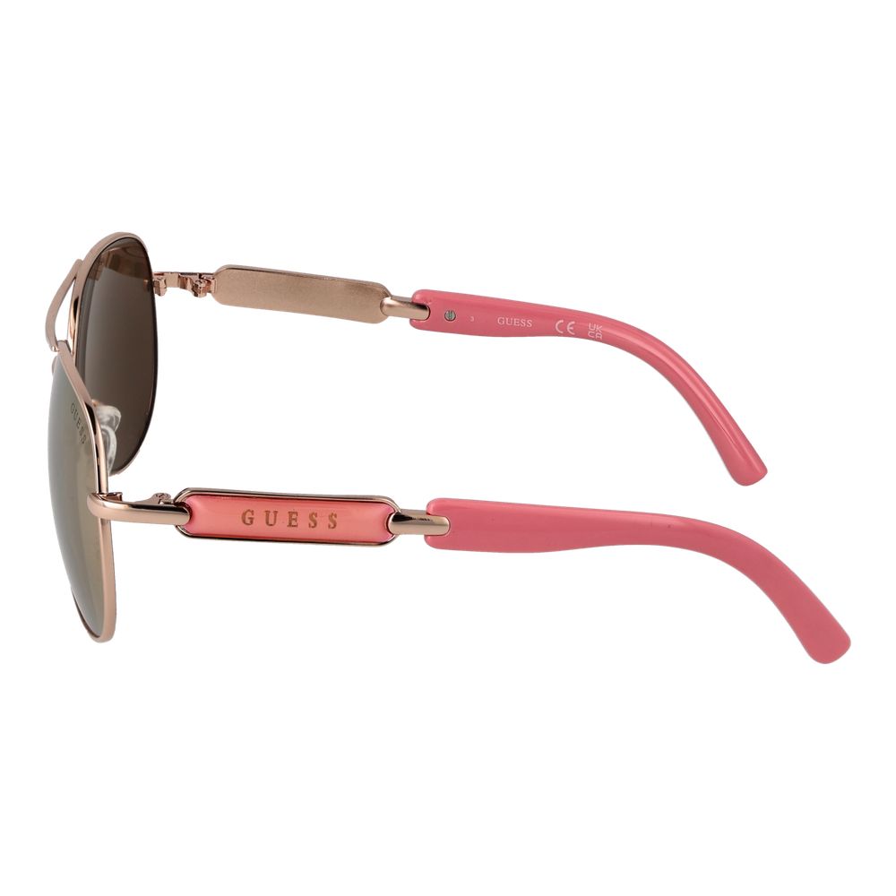 Rose Gold Metal Sunglasses