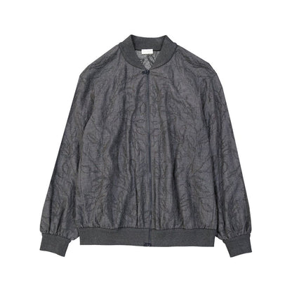 Gray Virgin Wool Bomber