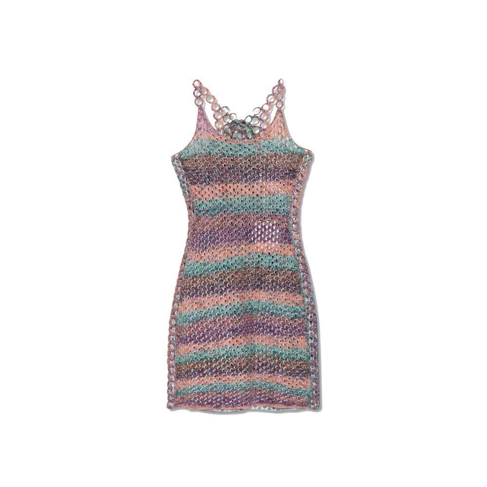 Multicolor Wool Casual Dress